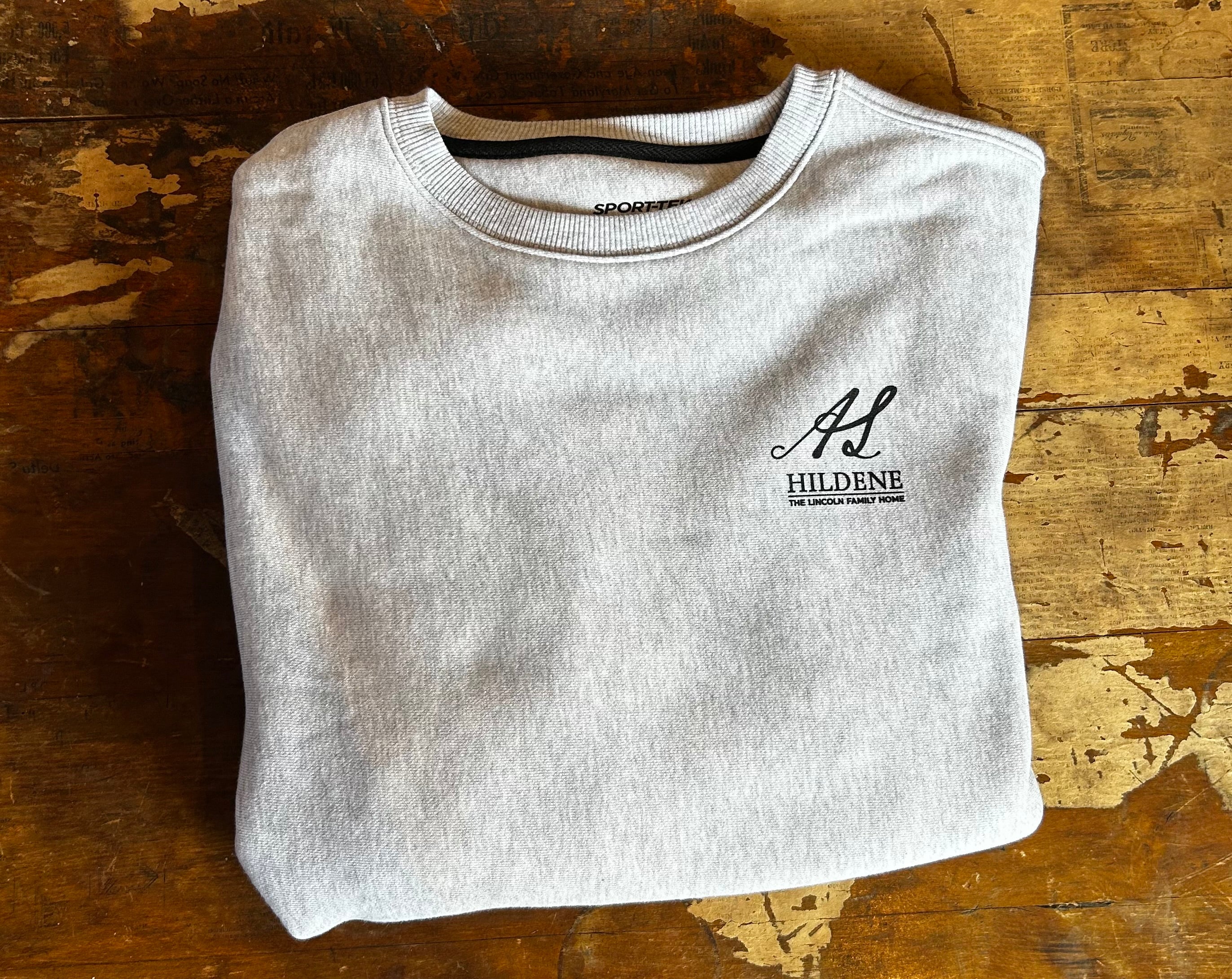 Hildene Logo Crew Sweatshirt/ XL/LTG