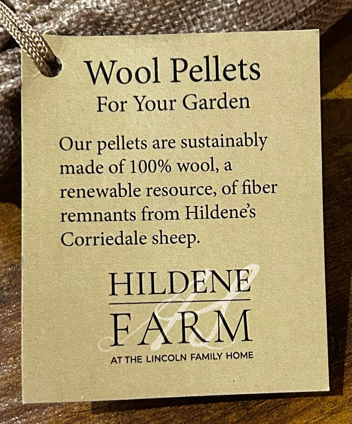 Hildene Wool Pellet Fertilizer