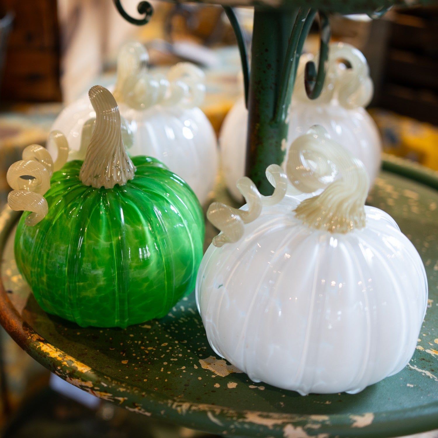Glass Pumpkin Lg