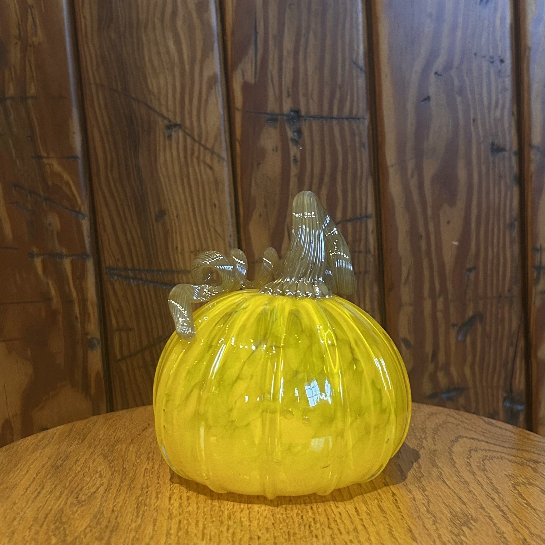 Glass Pumpkin Lg