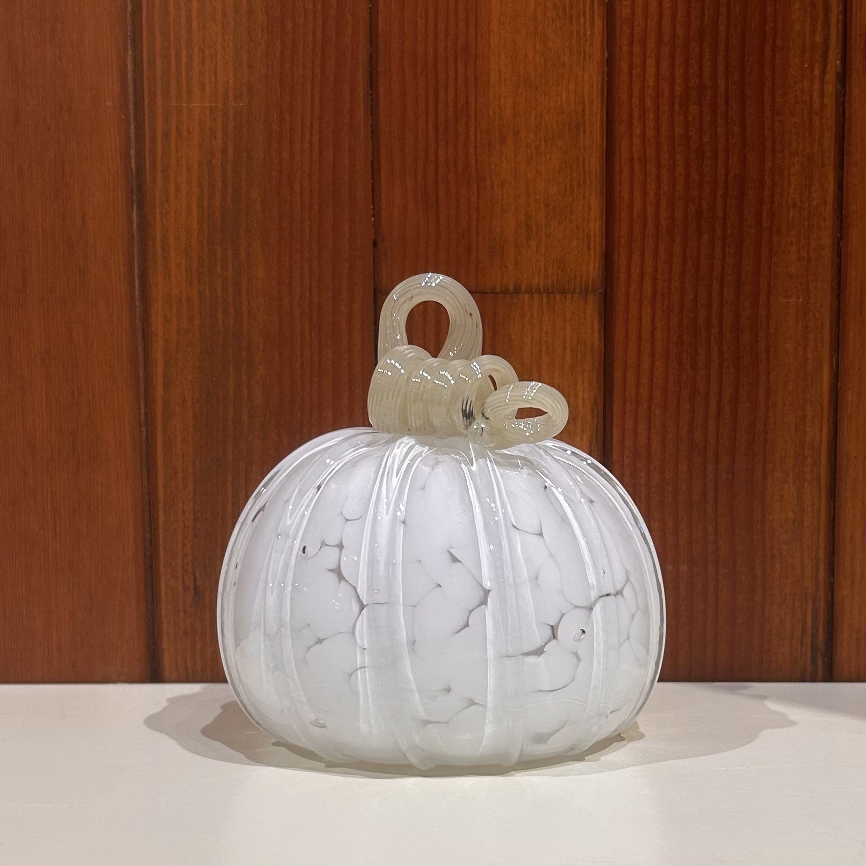 Glass Pumpkin Lg