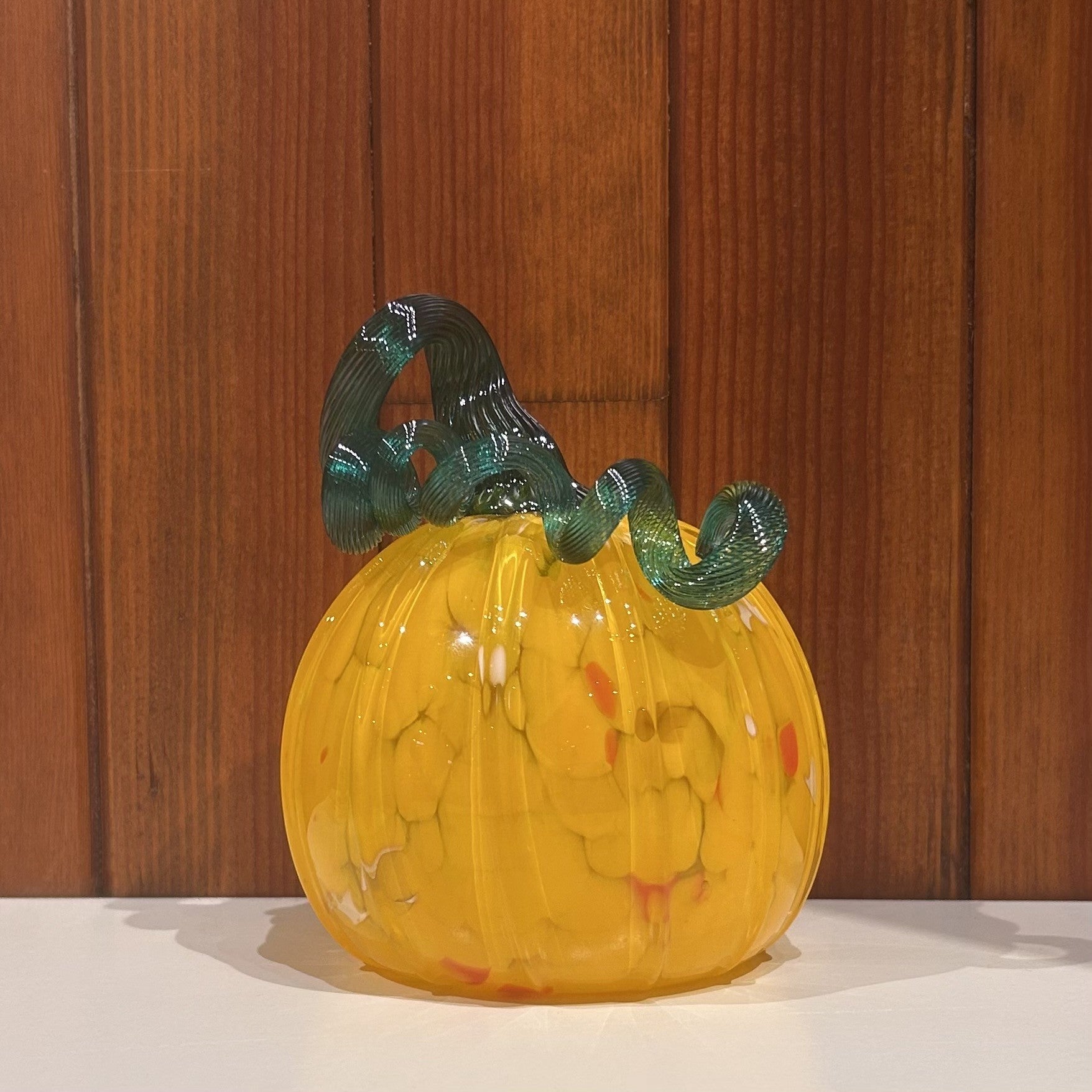 Glass Pumpkin Lg