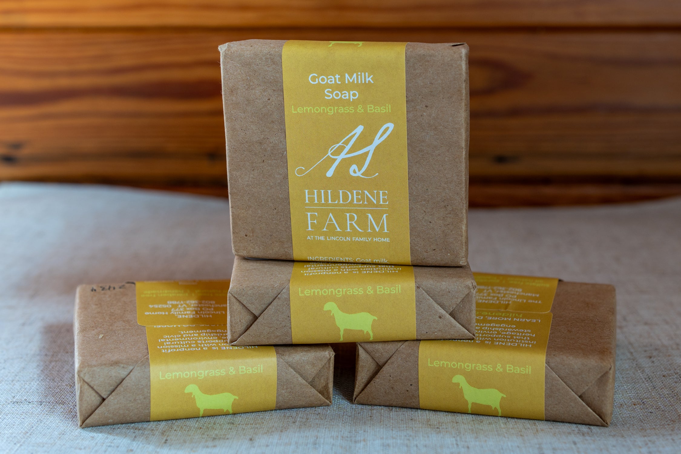 Hildene Lemongrass & Basil Goat Milk Soap