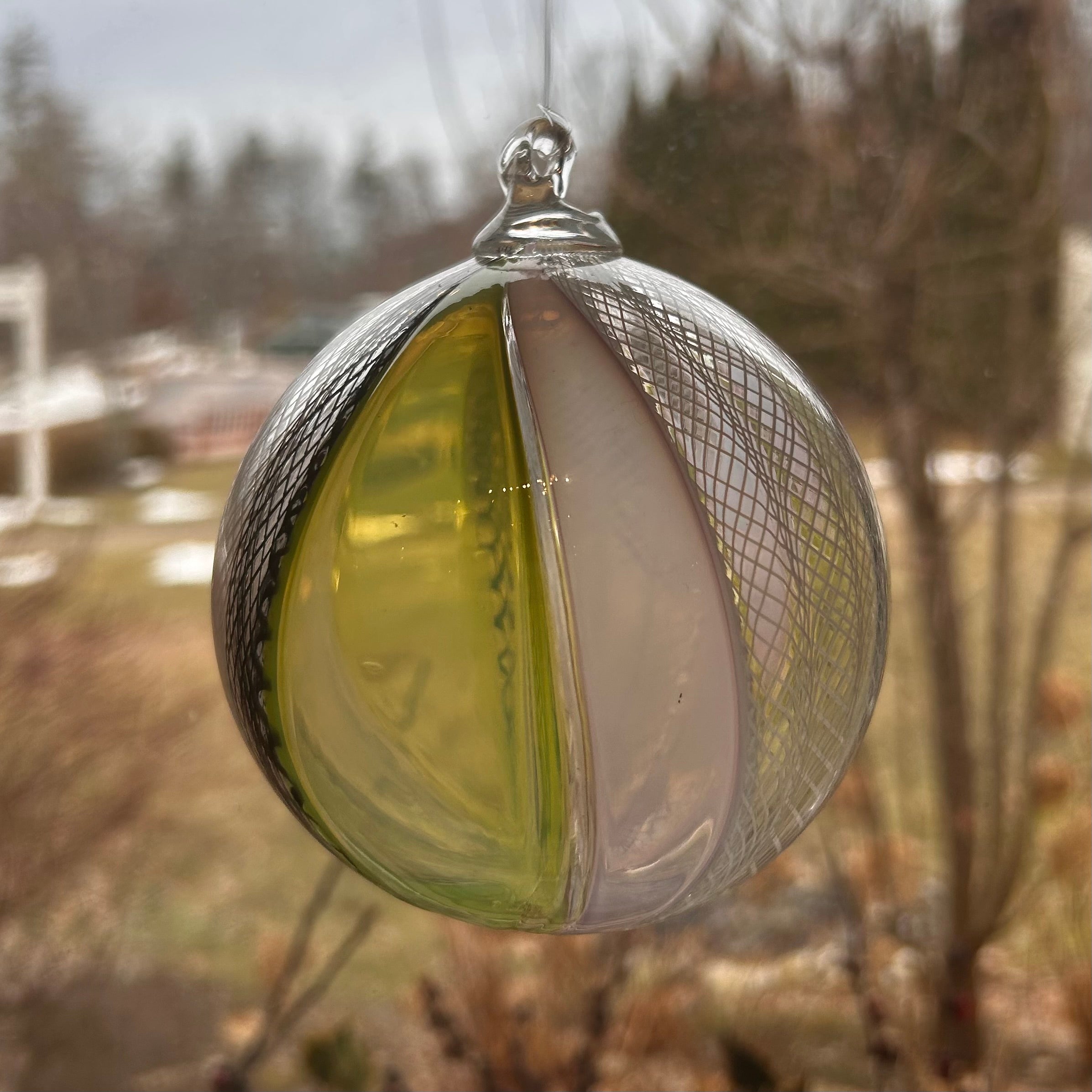 Zanfirico Glass Ornament