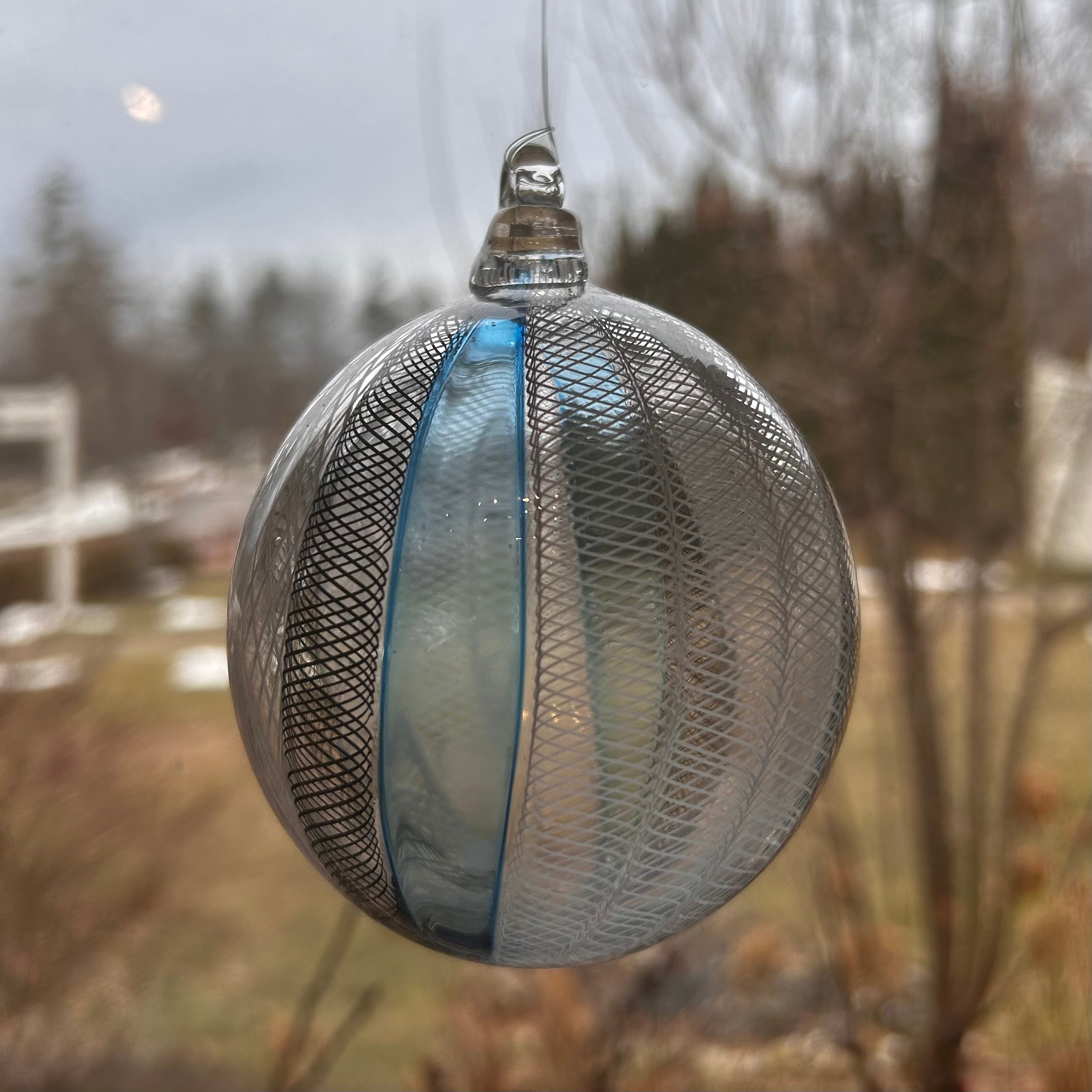 Zanfirico Glass Ornament