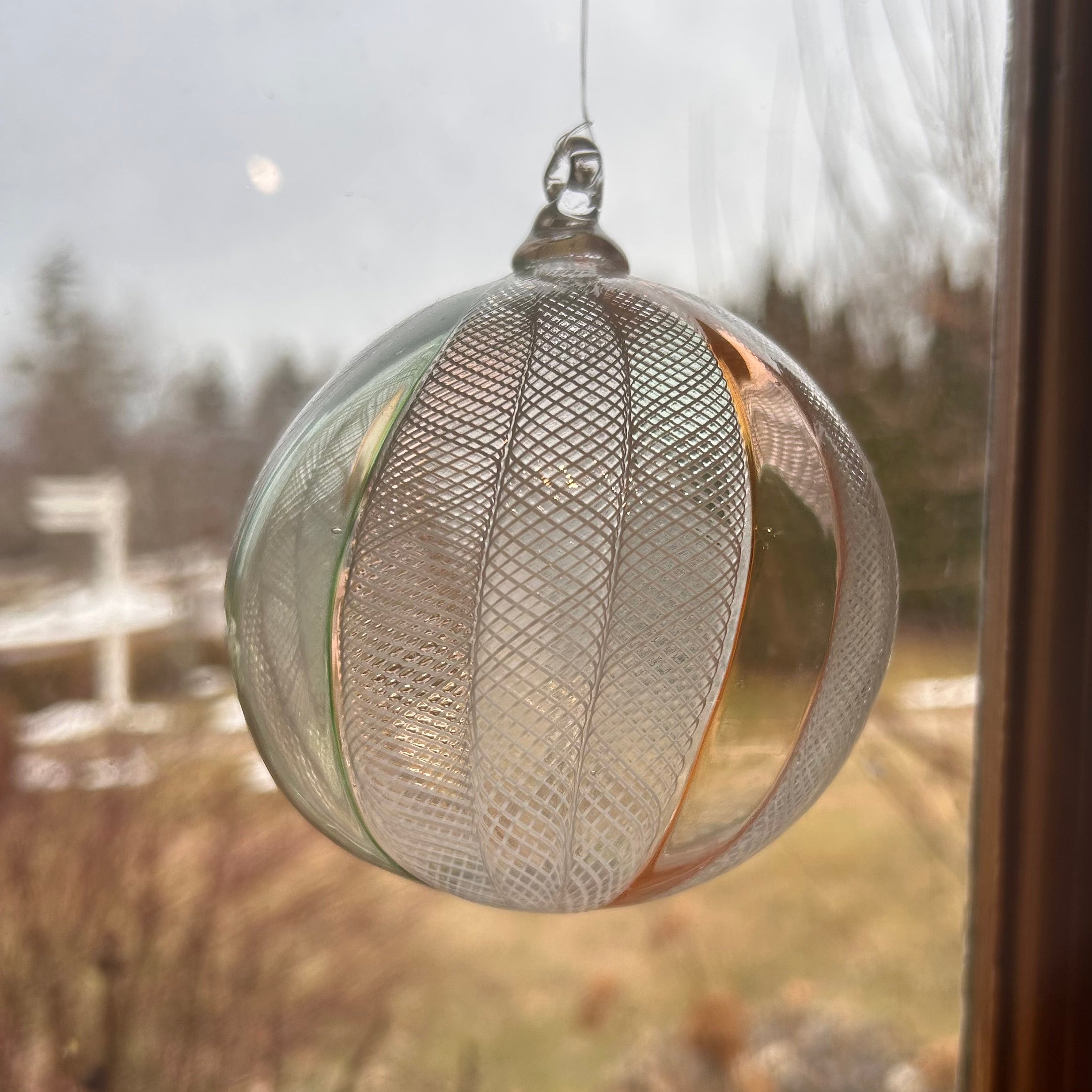 Zanfirico Glass Ornament