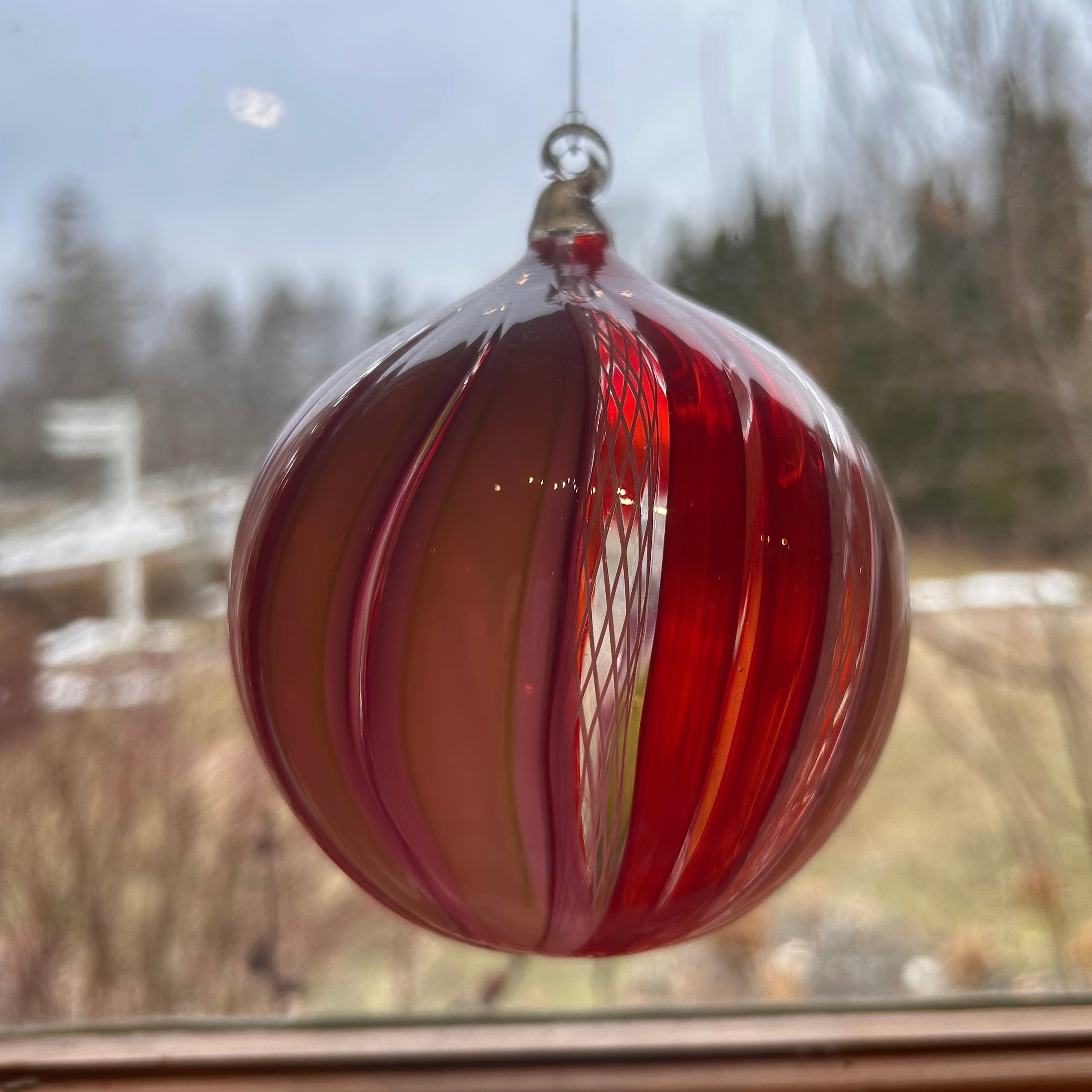 Zanfirico Glass Ornament