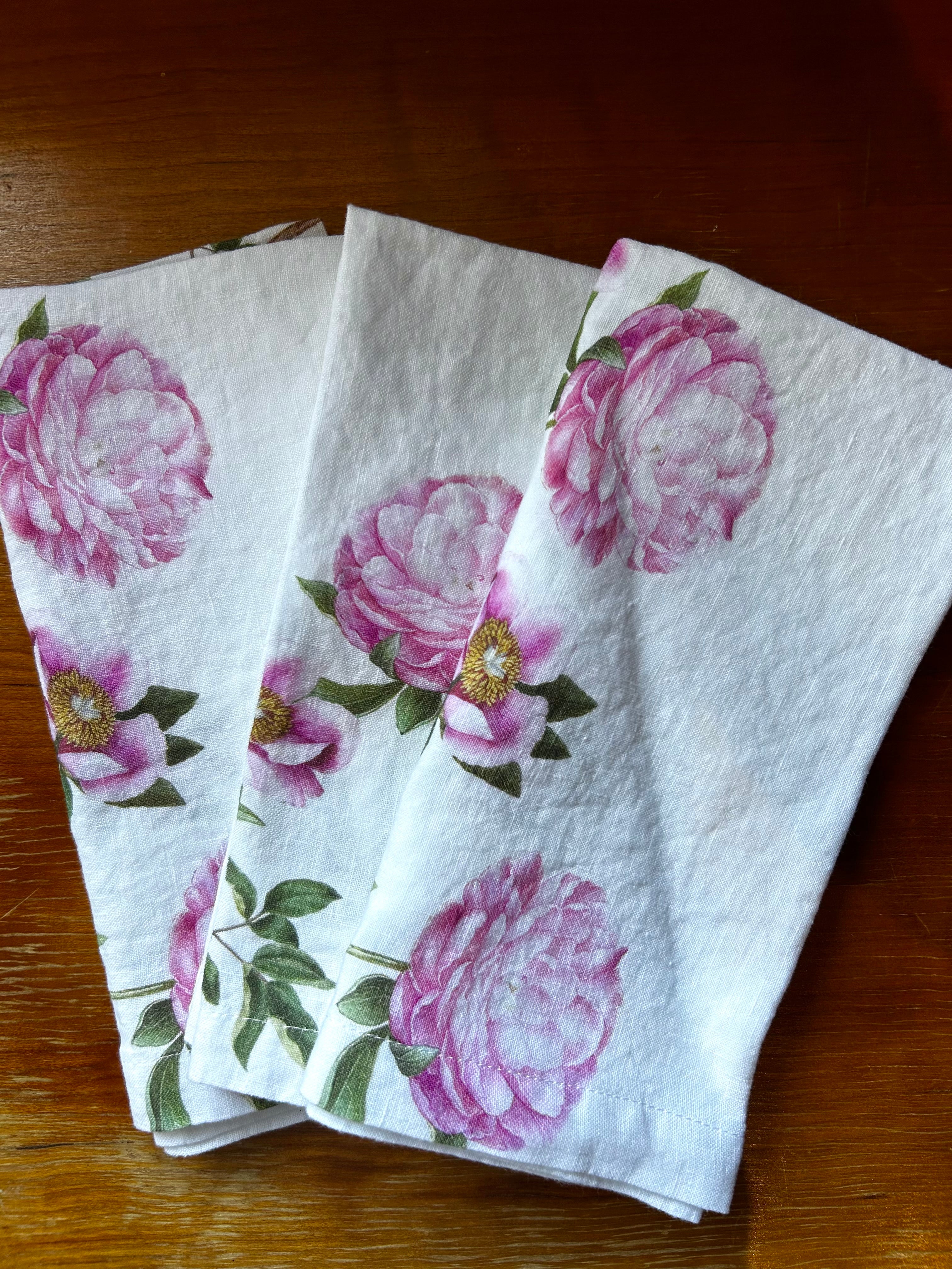 Peony Linen Napkin