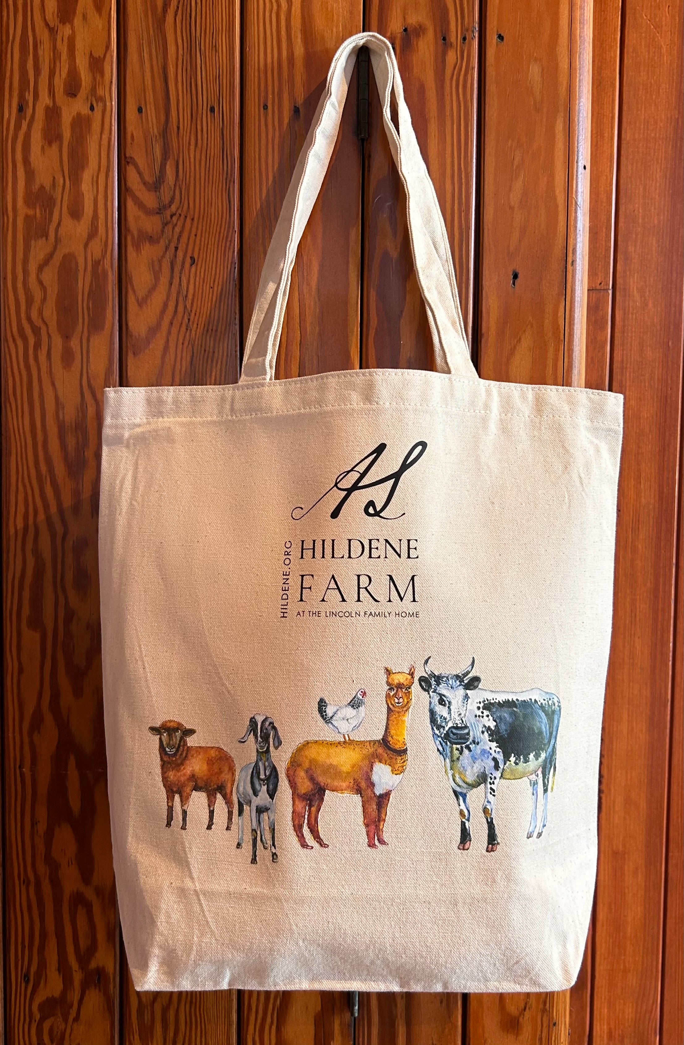 Hildene Animals Canvas Tote