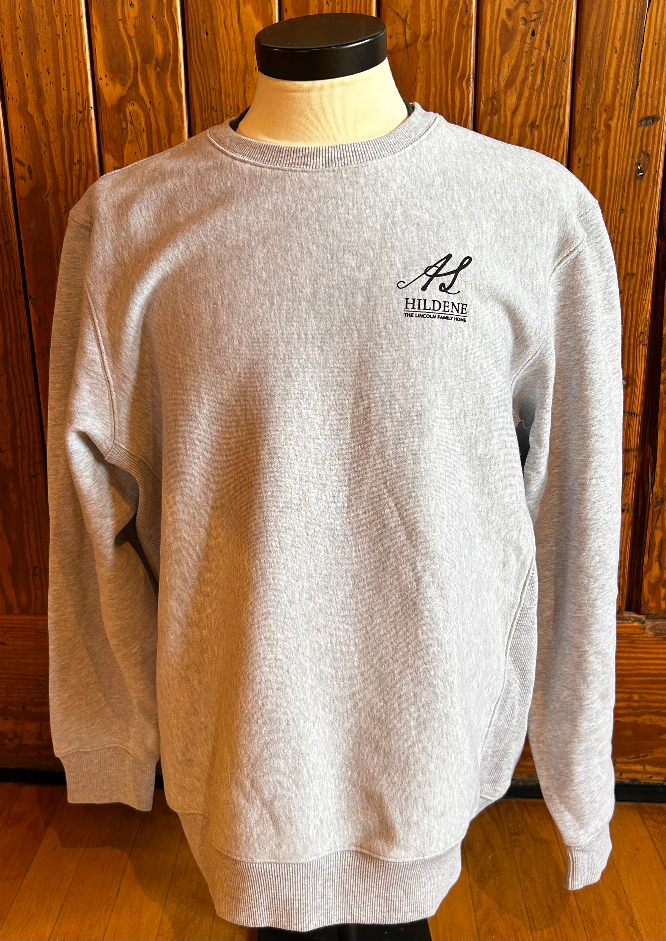 Hildene Logo Crew Sweatshirt/ XL/LTG