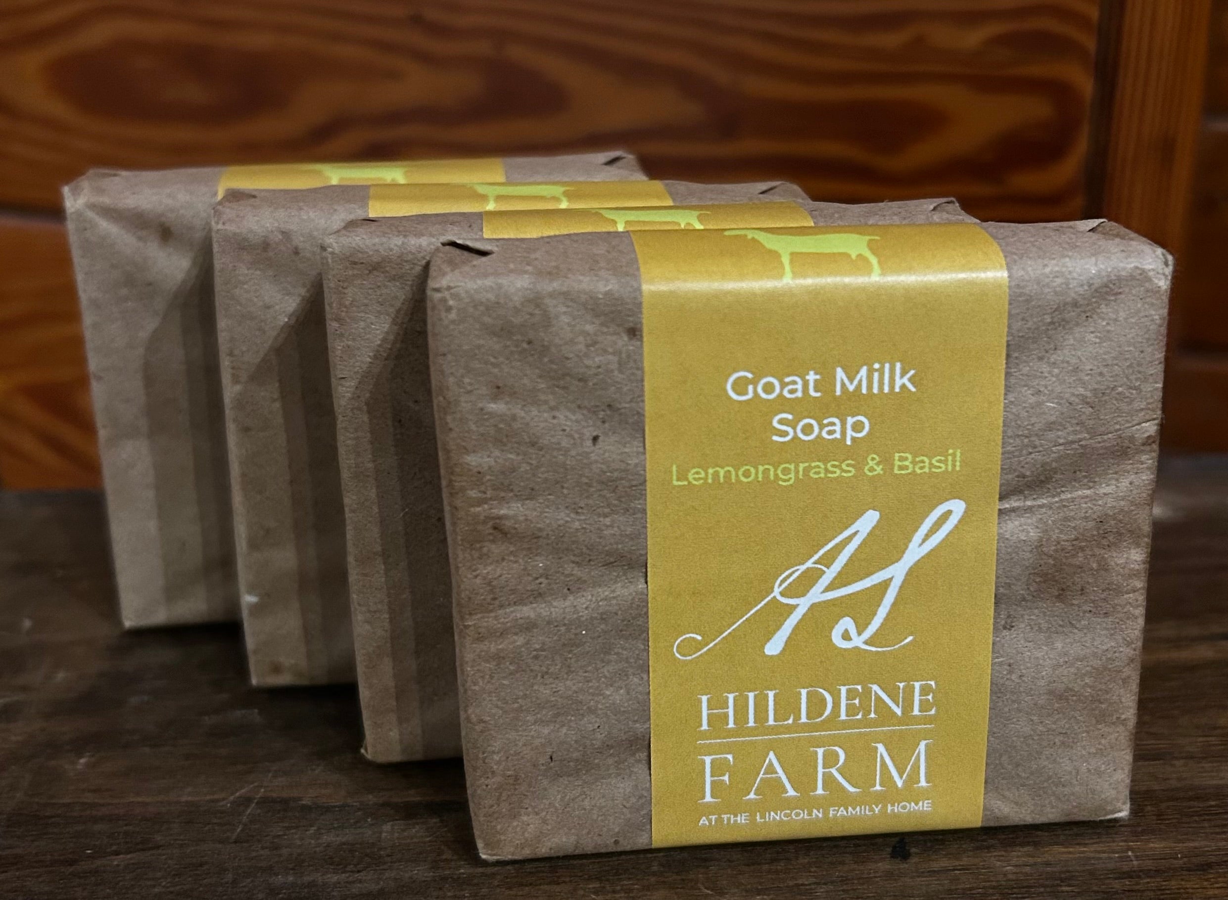 Hildene Lemongrass & Basil Goat Milk Soap