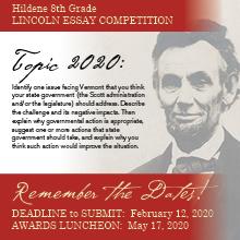 Lincoln Essay Competition 2020