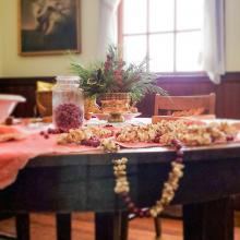 traditions in the staff dining room at Hildene