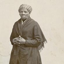 Crop from original photo. Harriet Tubman, photographed by Horatio Seymour Squyer. Public Domain